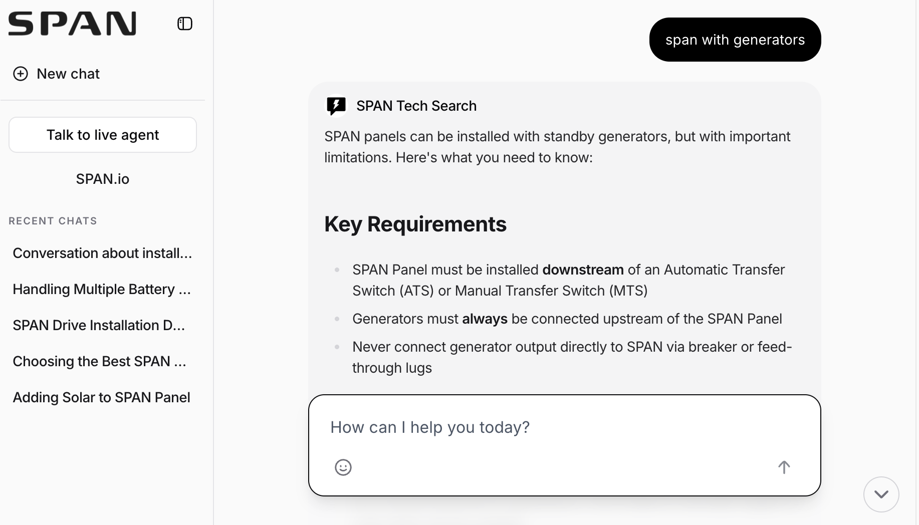 Install SPAN